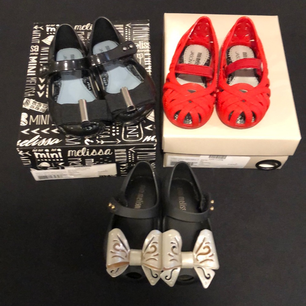 Mini Melissa by Jason Wu bundle of three shoes size 5
